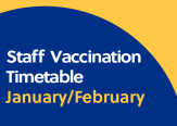 Staff Vaccination Timetable: January/February/March