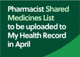 Pharmacist Shared Medicines List (PSML) upload to My Health Record (MHR)