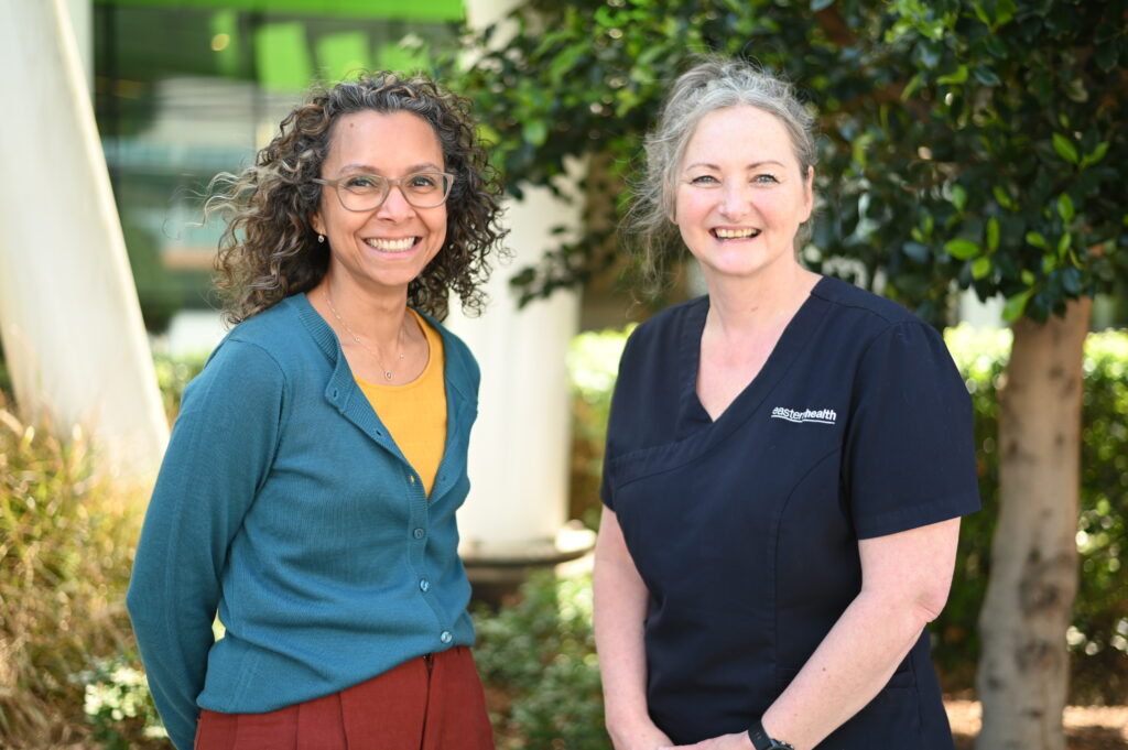 Research Fellow, Dr Lahiru Russell and Advance Care Planning Lead Sam Brean Image: Eastern Health